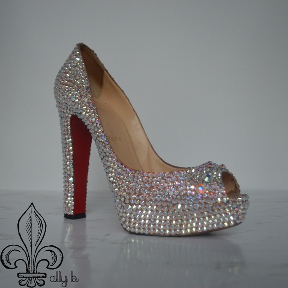 💯 Authentic Swarvoski crystal Louboutins - Picture 1 of 11